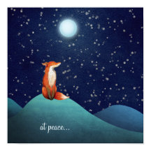 fredligt ~ Charming Fox Sitta under en hel måndag