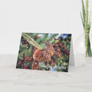 Fredligt Helgdag-kort för Önskemål Helgkort