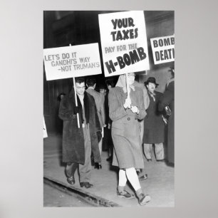 Fredligt Kall Krig-protesten 1950 Poster