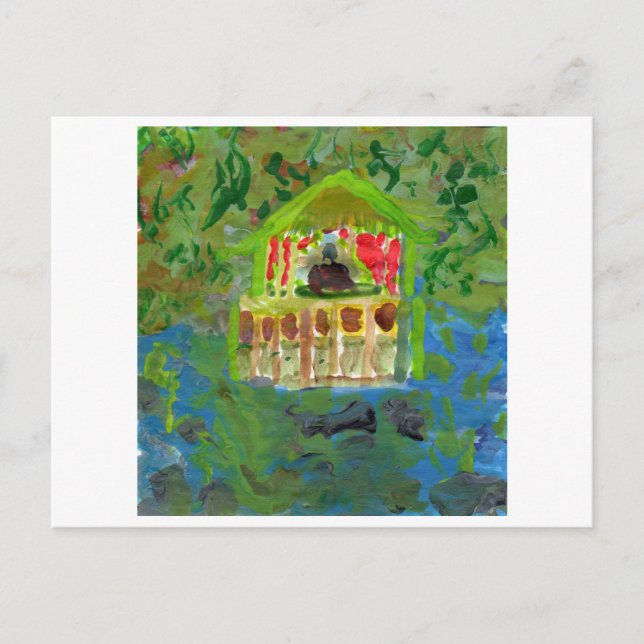 Fredligt medlingspavilion-vykort vykort (Framsida)