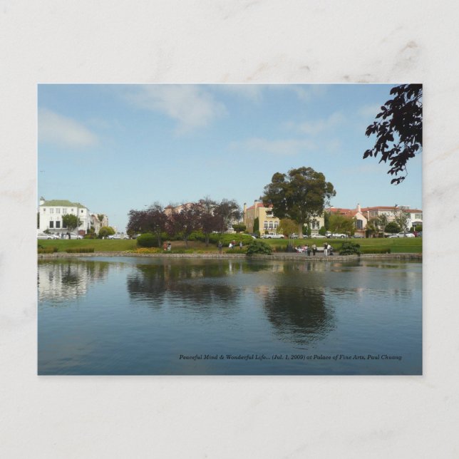 Fredligt sinne och underbart liv.. vykort (Framsida)