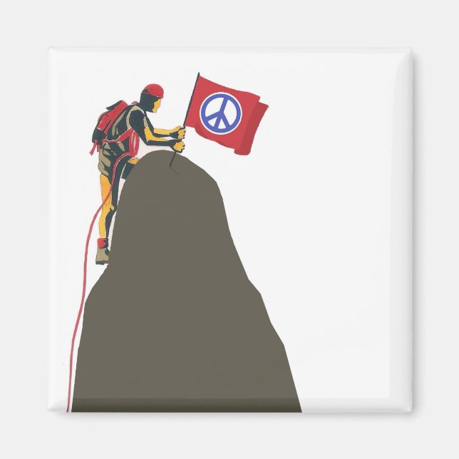 fredligt sten klättrar magnet (Framsidan)