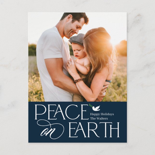 Fredligt vykort för Helgdag i FÄRG (Framsida)