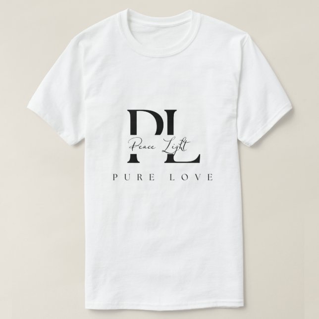 “Fredljus – Ren Kärlek Logotyp T Shirt (Design framsida)