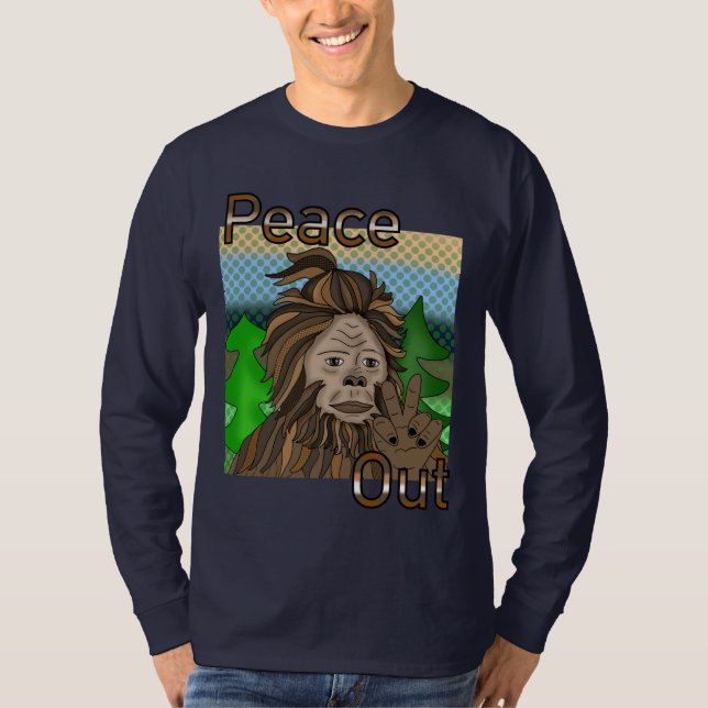 Fredlös Storfot Sasquatch T Shirt (Framsida)