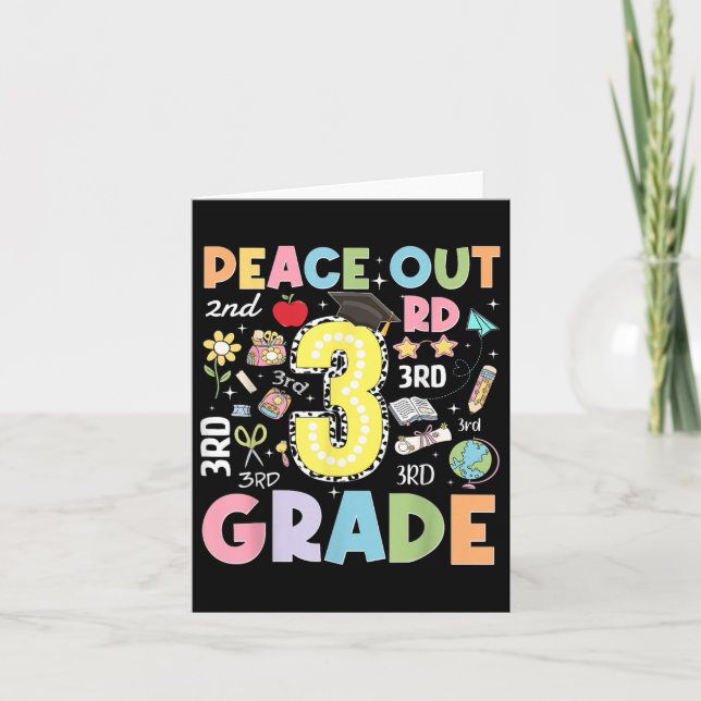 Fredning ut ur tredje Klass-typografi i Studenten  Kort (Framsida)