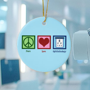 Fredoftalmologi Kärlek Julgransprydnad Keramik