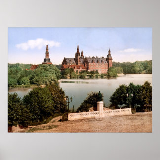 Fredriksborg Castle Köpenhamn Danmark Poster