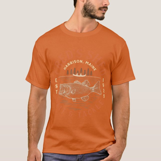 Freds Shed Bait Tacksla T Shirt (Framsida)
