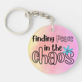 Fredsakrylisk nyckelkedja