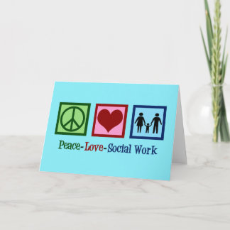 Fredsarbete Kärlek Social Helgkort