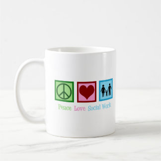 Fredsarbete Kärlek Social Kaffemugg