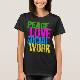 Fredsarbete Kärlek Social T Shirt