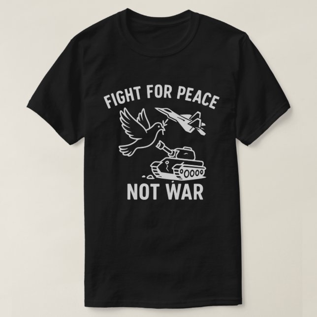 Fredsbekämpning, inte Krig, Iran-Israel, Förenta s T Shirt (Design framsida)