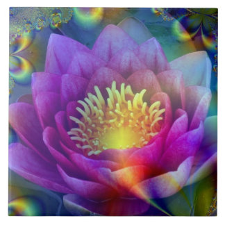 Fredsblomman i helig och Kärlek Kakelplatta