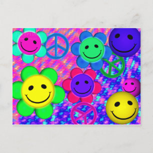 Fredsblommor Smilies Vykort