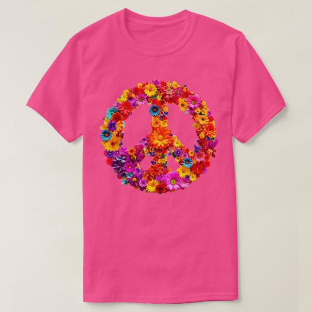 Fredsblommor T Shirt (Design framsida)
