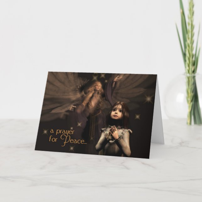 Fredsbönans julkort helgkort (Framsida)