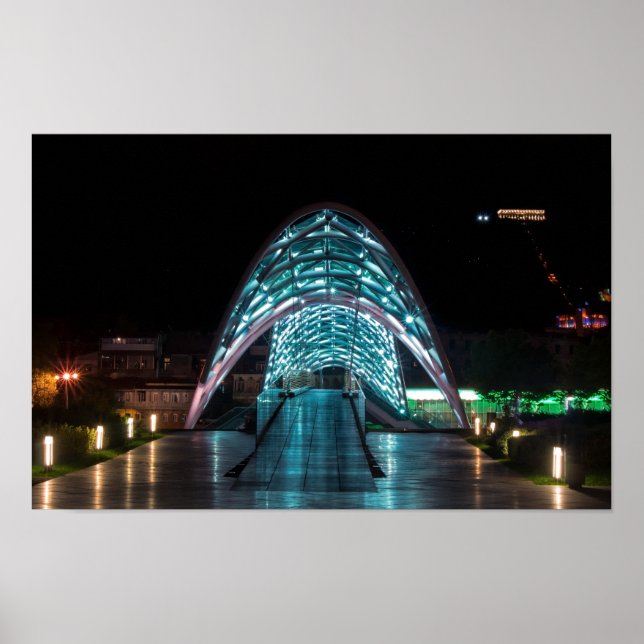 Fredsbron, Tbilisi, Georgien Poster (Framsidan)