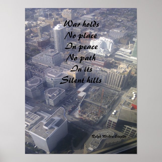 Fredsbudskap poster (Framsidan)