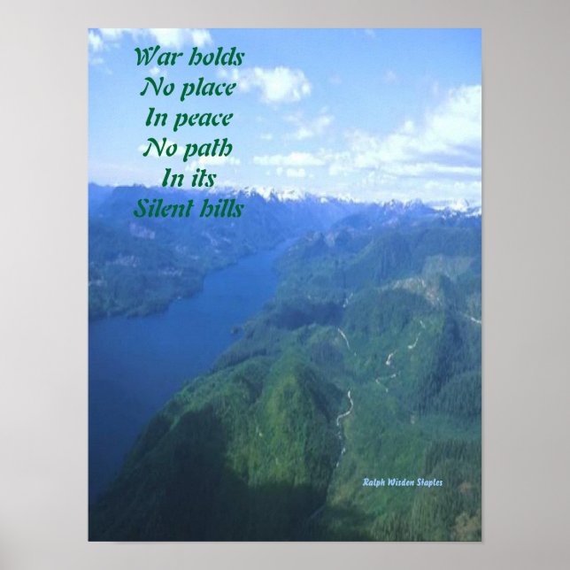 Fredsbudskap poster (Framsidan)