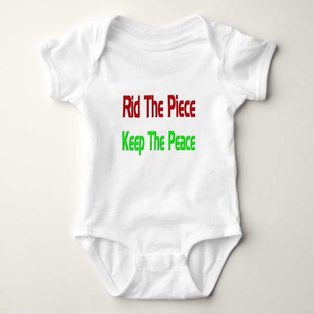 Fredsdag baby t-shirt (Framsida)