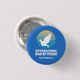 Fredsdagen i internationell Vit dovknapp Knapp