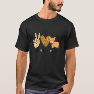 Fredsdagen Kärlek Corgi Hund Mamma Mor S-dagen Cor T Shirt