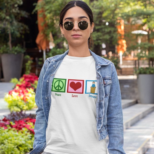 Fredsdebatt i Kärlek Kvinnogrupp T Shirt (Skapare uppladdad)