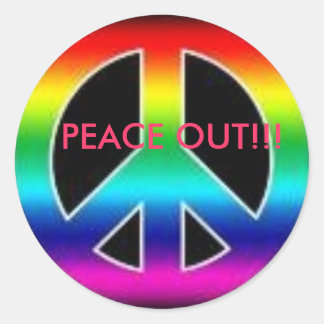 Fredsdekal från fantastisk! runt klistermärke