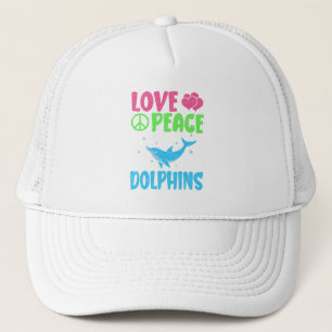 Fredsdelfiner i kärlek Cute Sea Animals Dolphin Äl Keps