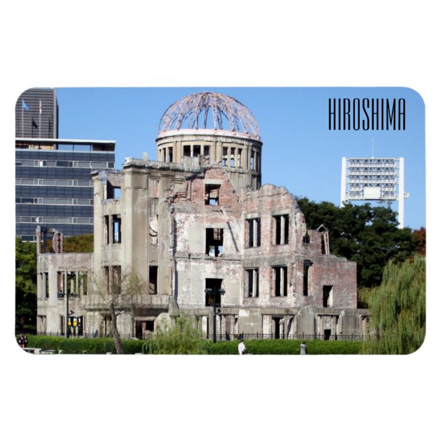 fredsdomän hiroshima magnet (Horisontell)