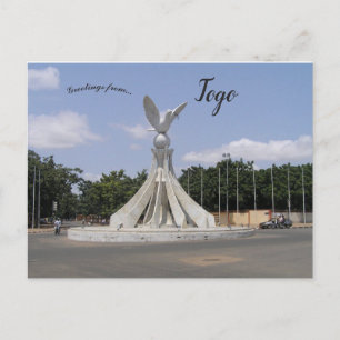 FredsDove-statyn i Lomé Togo Vykort
