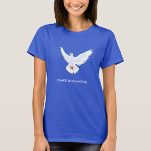 Fredsdubbe T-shirt med redigerbar text
