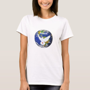 Fredsdubbe T-shirt med redigerbar text