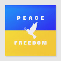 Fredsduva - Flagga Ukraina - Fred - Frihet 