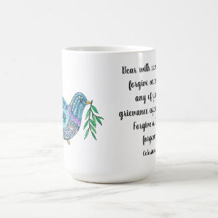 Fredsduva från Colossians 3:13 Kaffemugg
