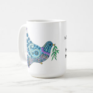 Fredsduva från Galatians 5:22 Kaffemugg