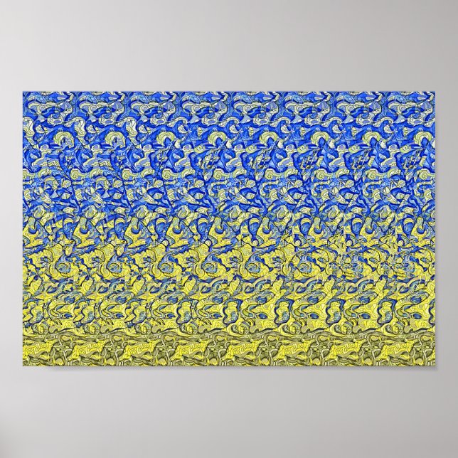 Fredsduva i Ukraina - Gömt 3D-utskrift Poster (Framsidan)
