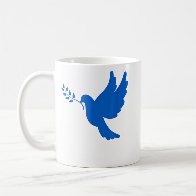 Fredsduva i Ukraina Kaffemugg (Vänster)