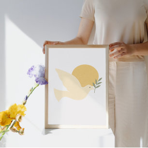 Fredsduva med Olive Gren Poster