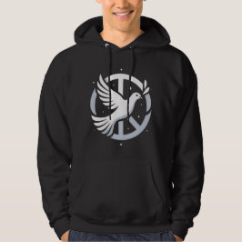 Fredsduva med olivkvist i fredssymbolT-shirt Hoodie