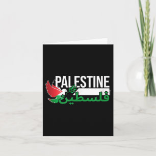 Fredsduva med palestinska flaggan - uppmaning till kort