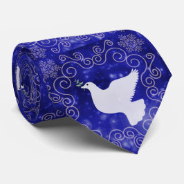 Fredsduva på den blå Lilan Neck Tie Slips