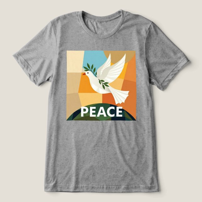 FREDSDUVAN GEOMETRISK T-SHIRT (Design Framsida)