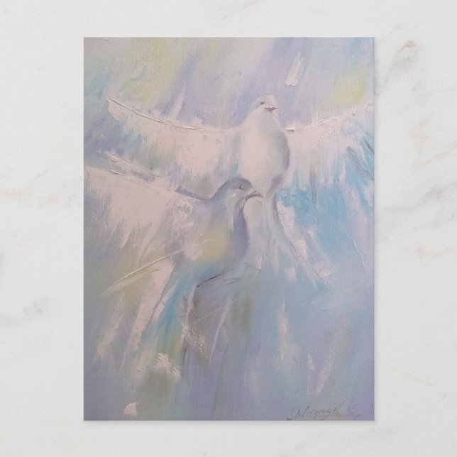 Fredsduvor Vykort (Framsida)