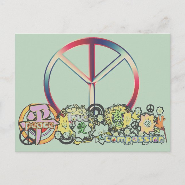 fredselovecompassion vykort (Framsida)