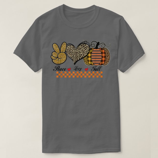 FREDSFALL KÄRLEK, CUTE PUMPKIN PATCH, OKTOBER AUTU T SHIRT (Design framsida)