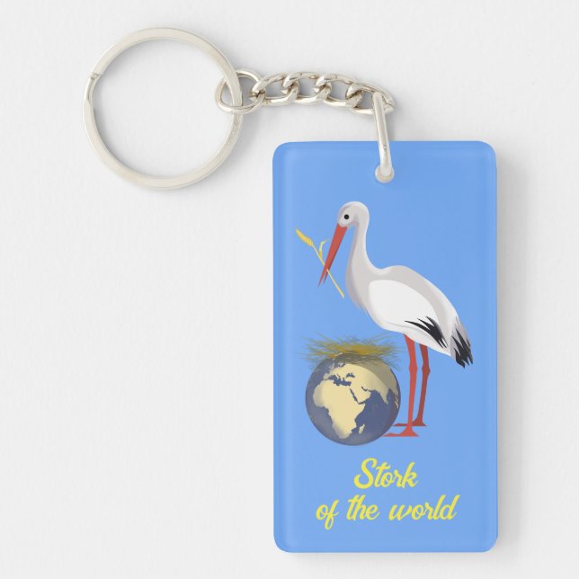 Fredsfärgad nyckelkedja i Ukraina " gult blå" (Framsidan)