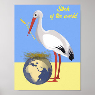 Fredsfärgad poster i Ukraina "blå gult"